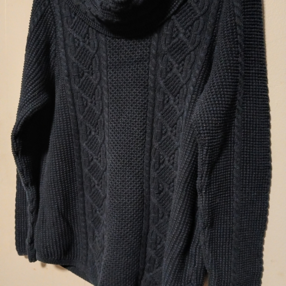 Jeanne Pierre ladies dark blue Pullover turtleneck sweater. Size XL - Picture 6 of 14